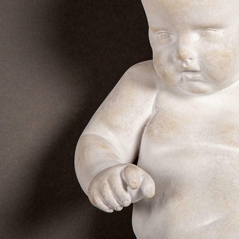Sculpture Of A Baby In Fine Plaster, Xxist Century photo for sale