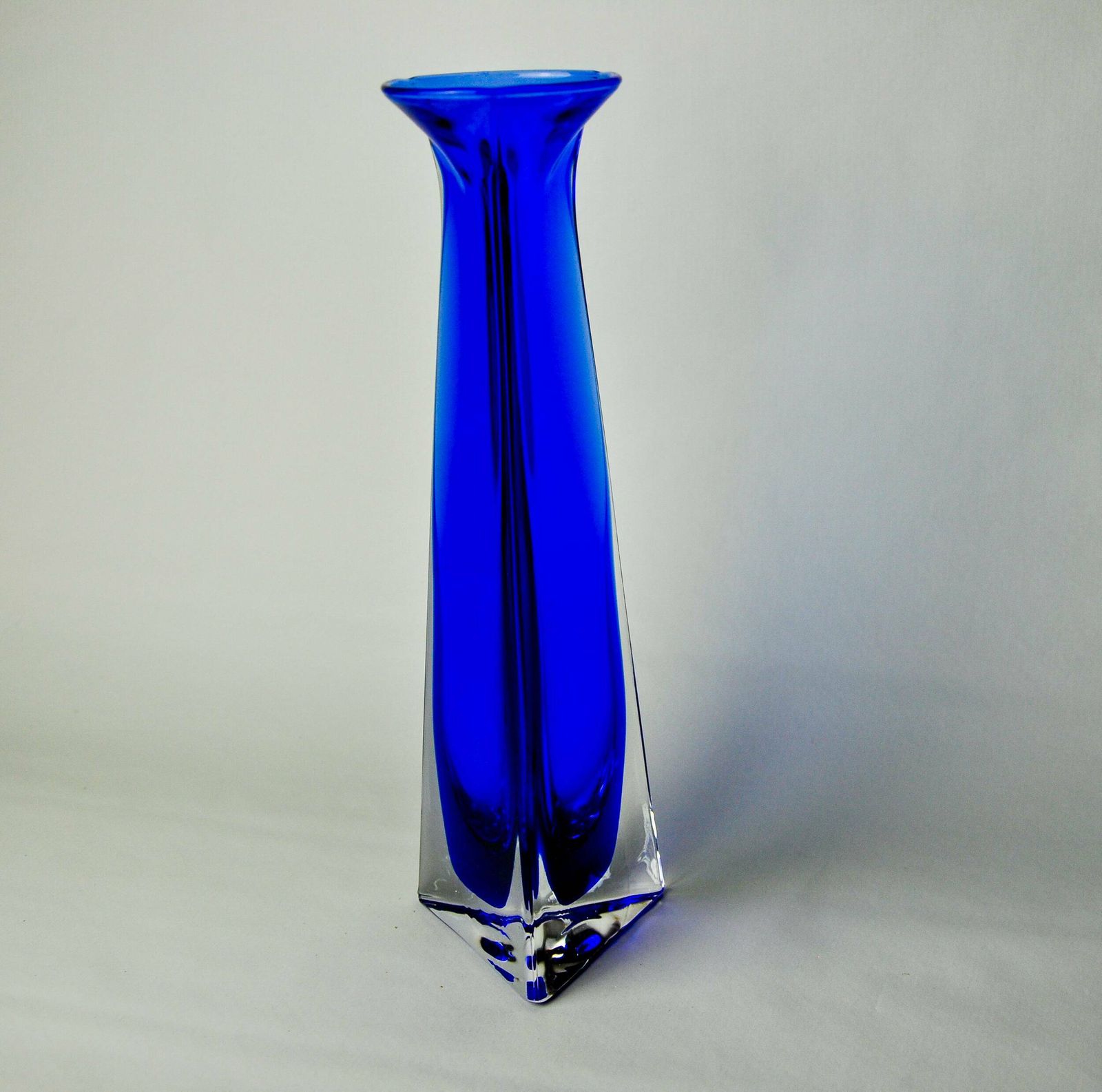 Soliflore Sommerso Blue In Murano Glass, Italy, 1970 photo Home Decor