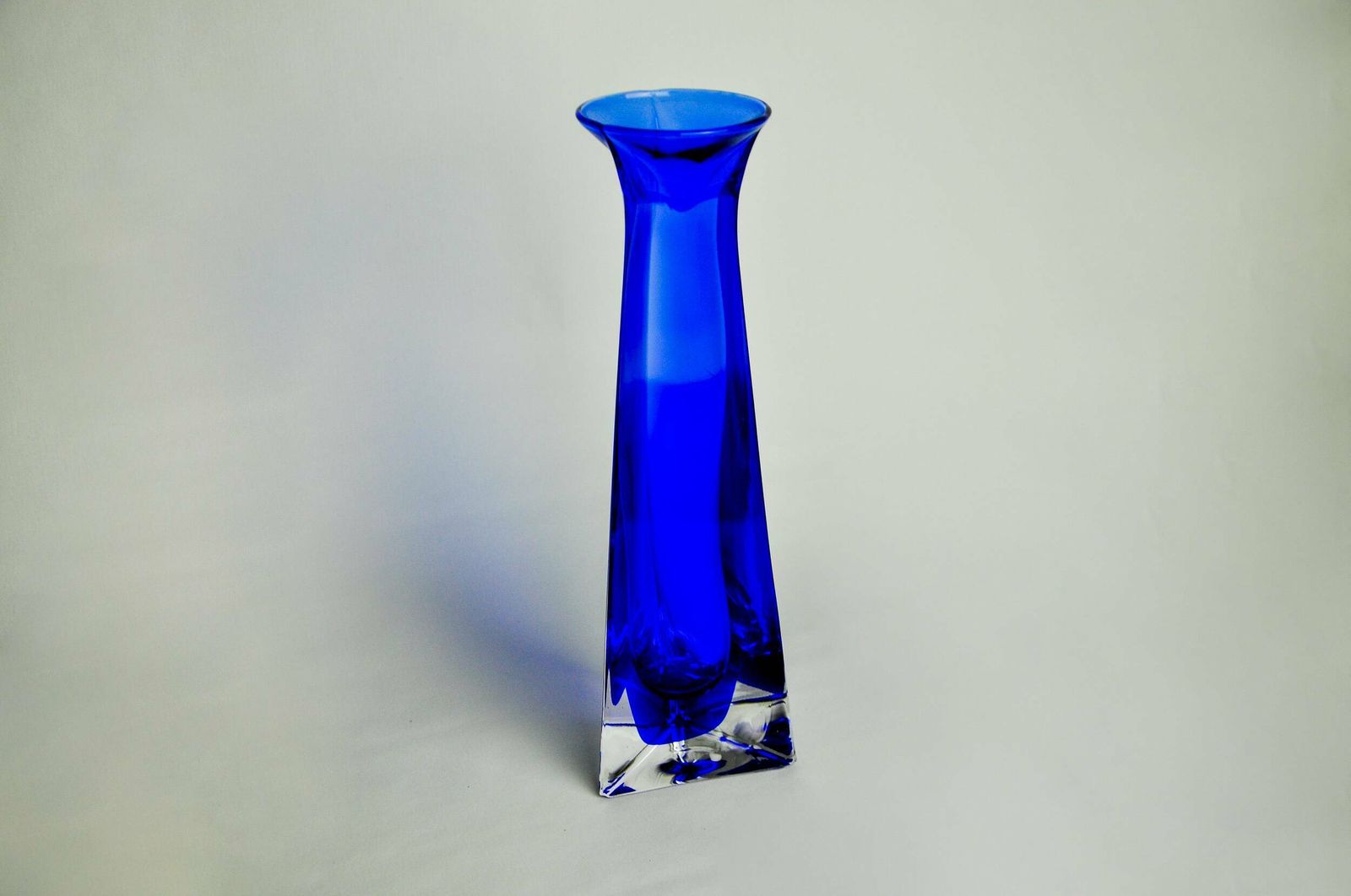 Soliflore Sommerso Blue In Murano Glass, Italy, 1970 photo 611.0