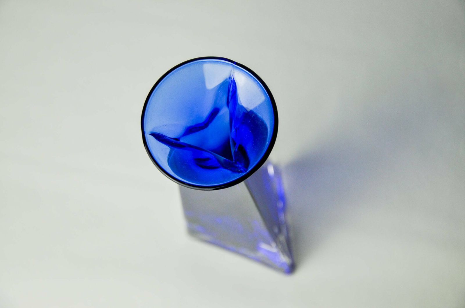 Soliflore Sommerso Blue In Murano Glass, Italy, 1970 photo vinterior