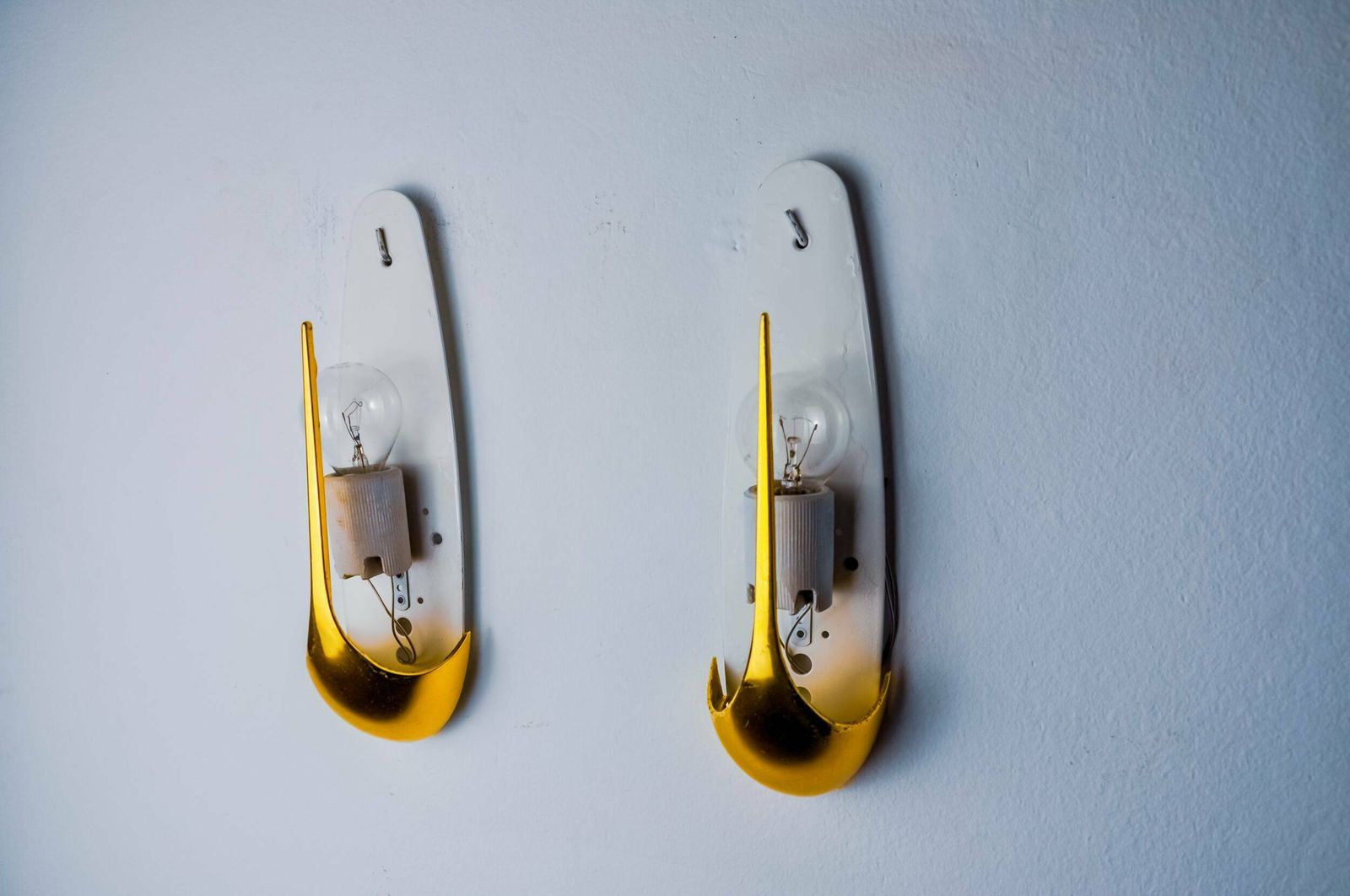 photo furniture Pair Of Idearte "Ear Of Corn" Wall Lights, Spain, 1980