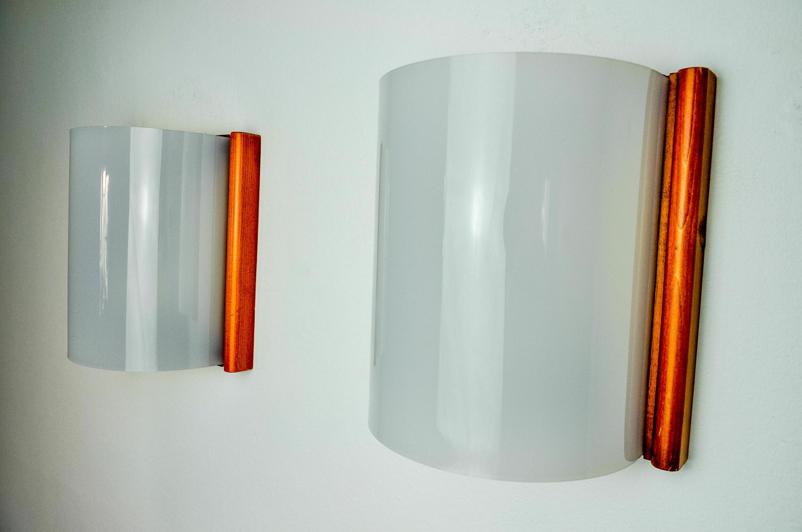 Pair Of Mediterranean Wall Lamps, Pine And Methacrylate, 1980, Spain photo Lighting