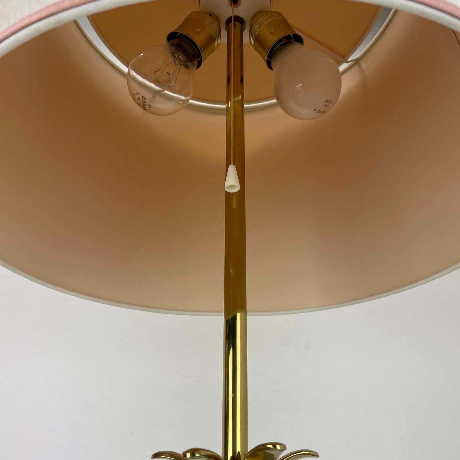 Large 82cm Brass "Pineapple" Table Light In Maison Charles Style, France 1970s photo 1354.0