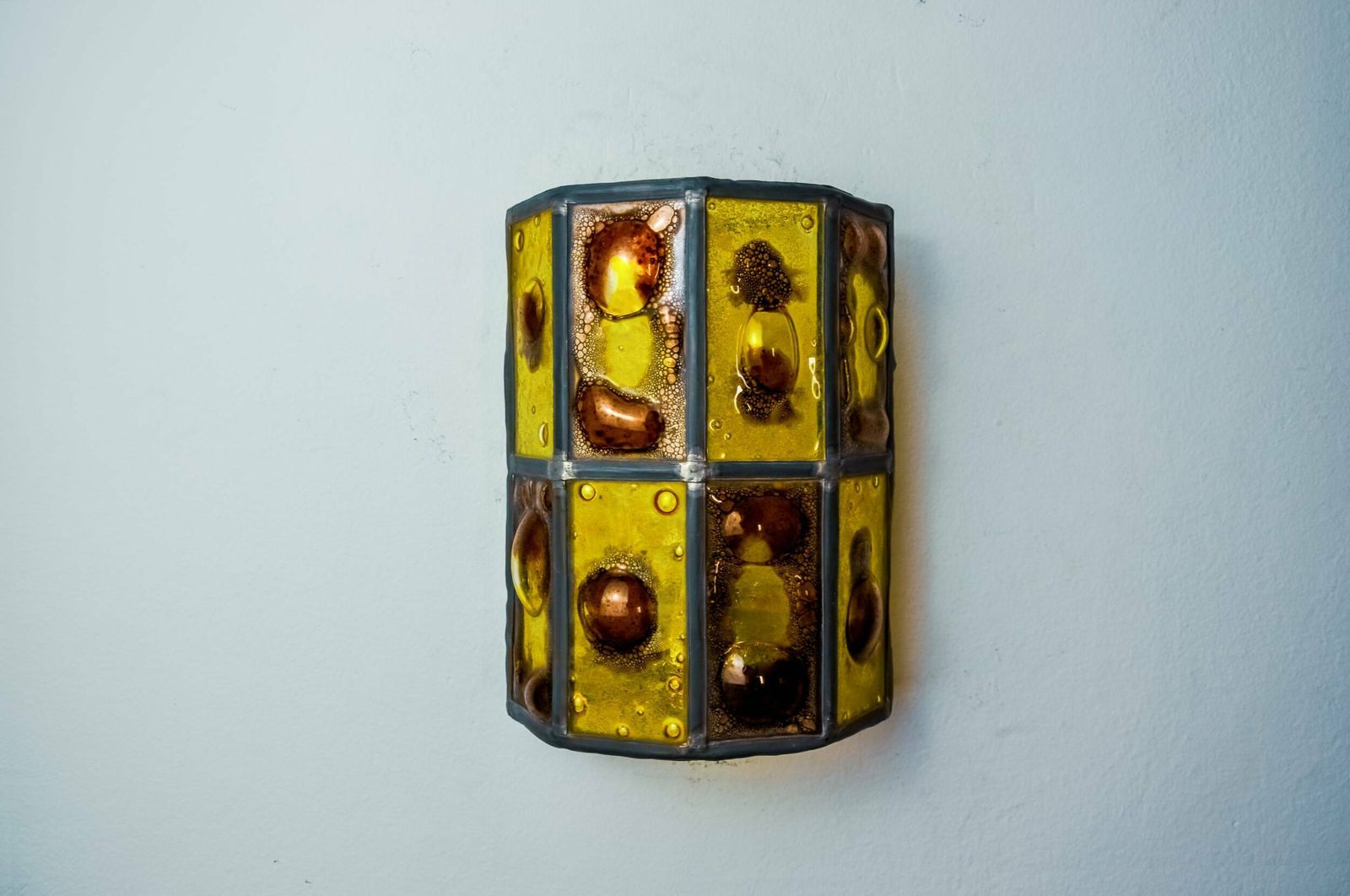 Brutalist Wall Lamp By Felipe Derflingher For Feders, Blown Glass, 1960, Mexico photo furniture