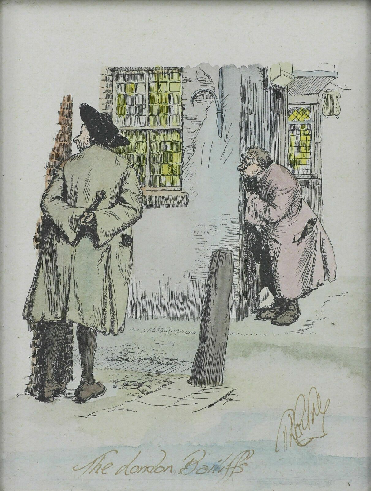 Set Of 3 Engravings Taken From Jonathan Swifts "A Description Of The Morning" photo for sale