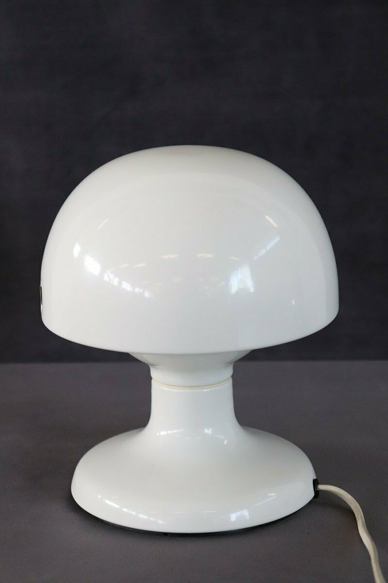 White Metal Table Lamp By Tobia And Afra Scarpa For Flos, 1960s photo for sale