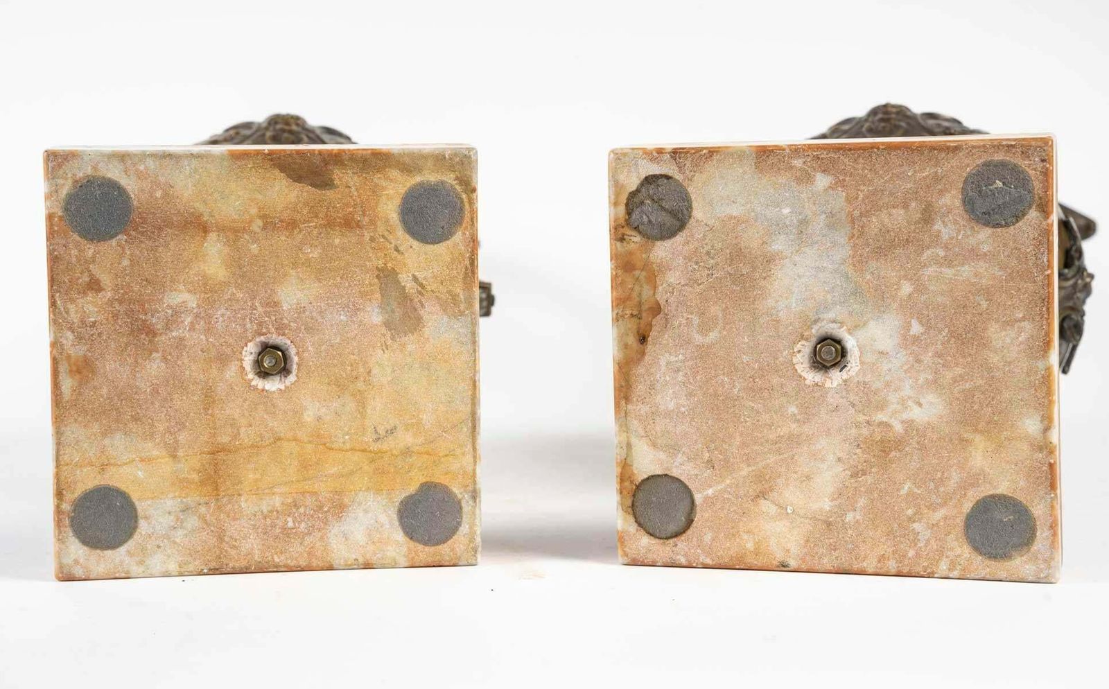 Pair Of Empire Style Bronze Ewers, Late 19th Or Early 20th Century. photo vintage
