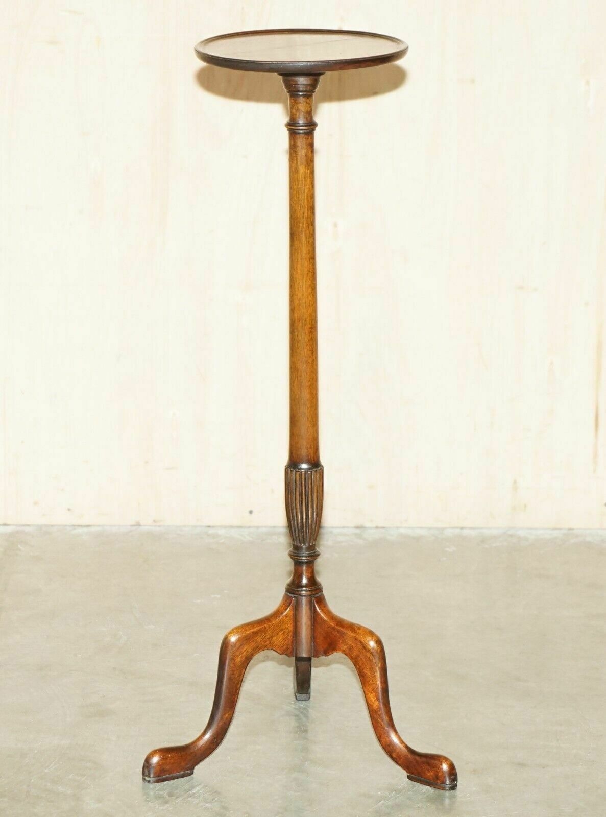 Fully Restored Antique Victorian Mahoagny 91cm Tall Jardiniere Side Table Stand photo furniture