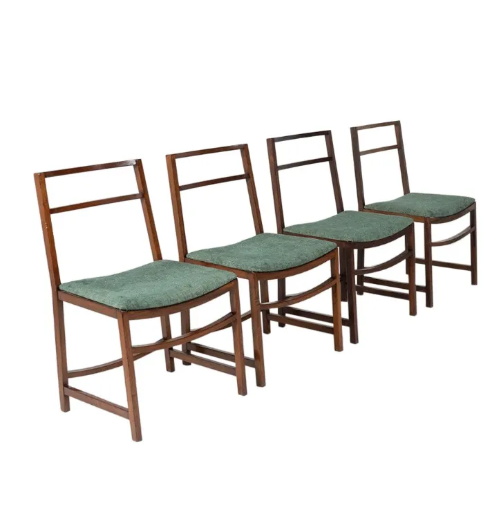 Set Of 8 Mid Century Modern Dining Chairs By Renato Venturi For Mim, 1950s