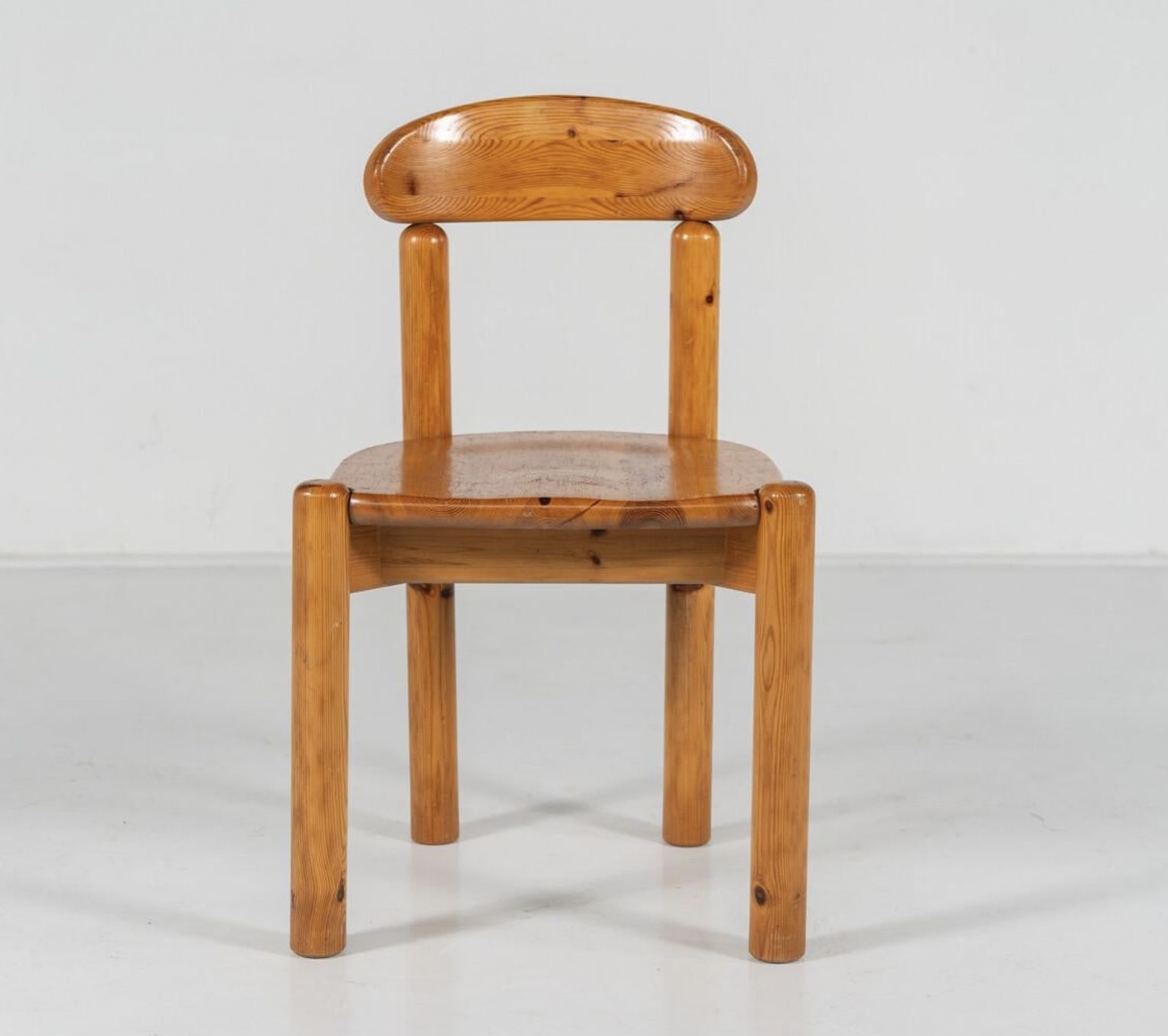 Mid Century Set Of 8 Pitchpin Chairs By Rainer Daumiller, 1970s