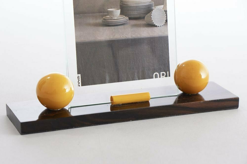 French Art Deco Phenolic, Macassar Photo Frame C.1930s photo vinterior