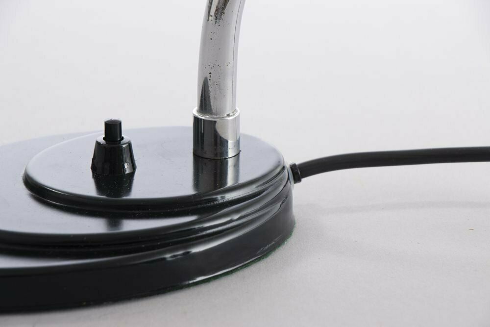 photo furniture Geometric Shade Swan Neck Art Deco Table/Desk Reading Lamp