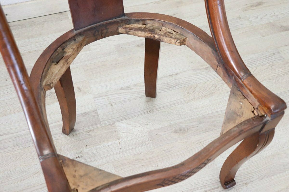 Early 19th Century Dining Chairs In Carved Walnut, Set Of 2 photo Furniture