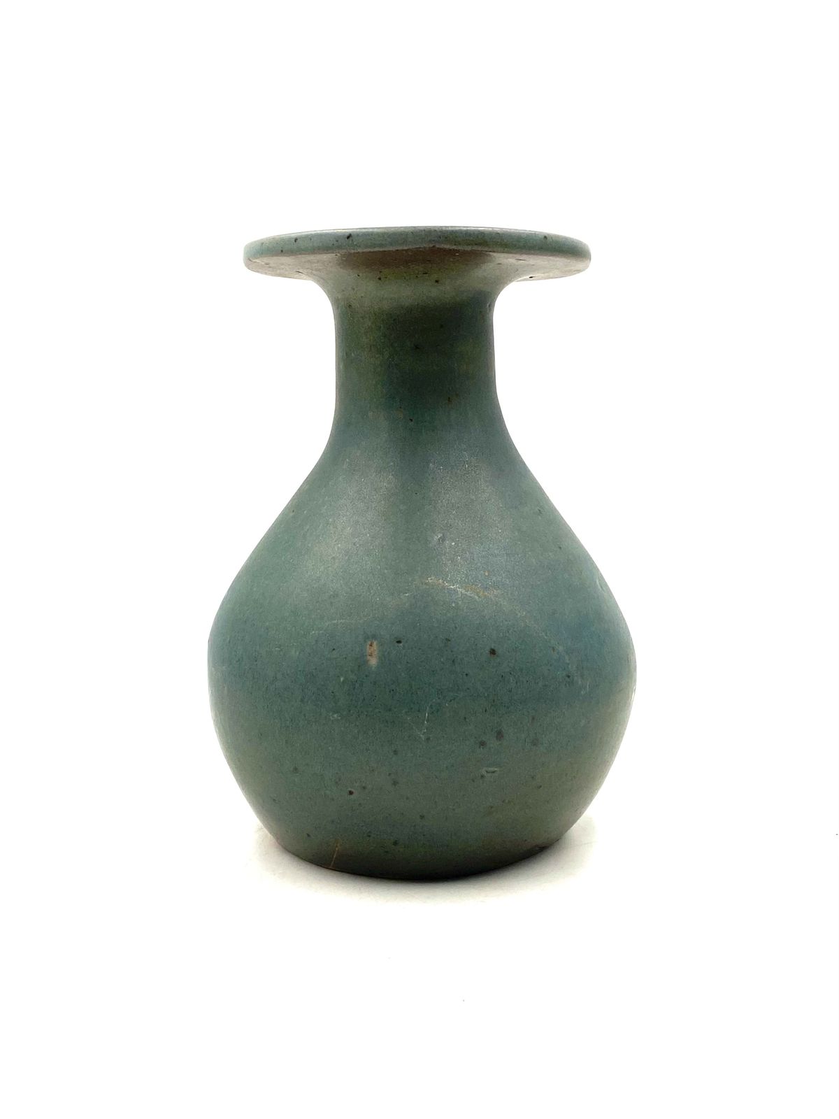 photo furniture Midcentury Light Blue Ceramic Vase, France 1960s