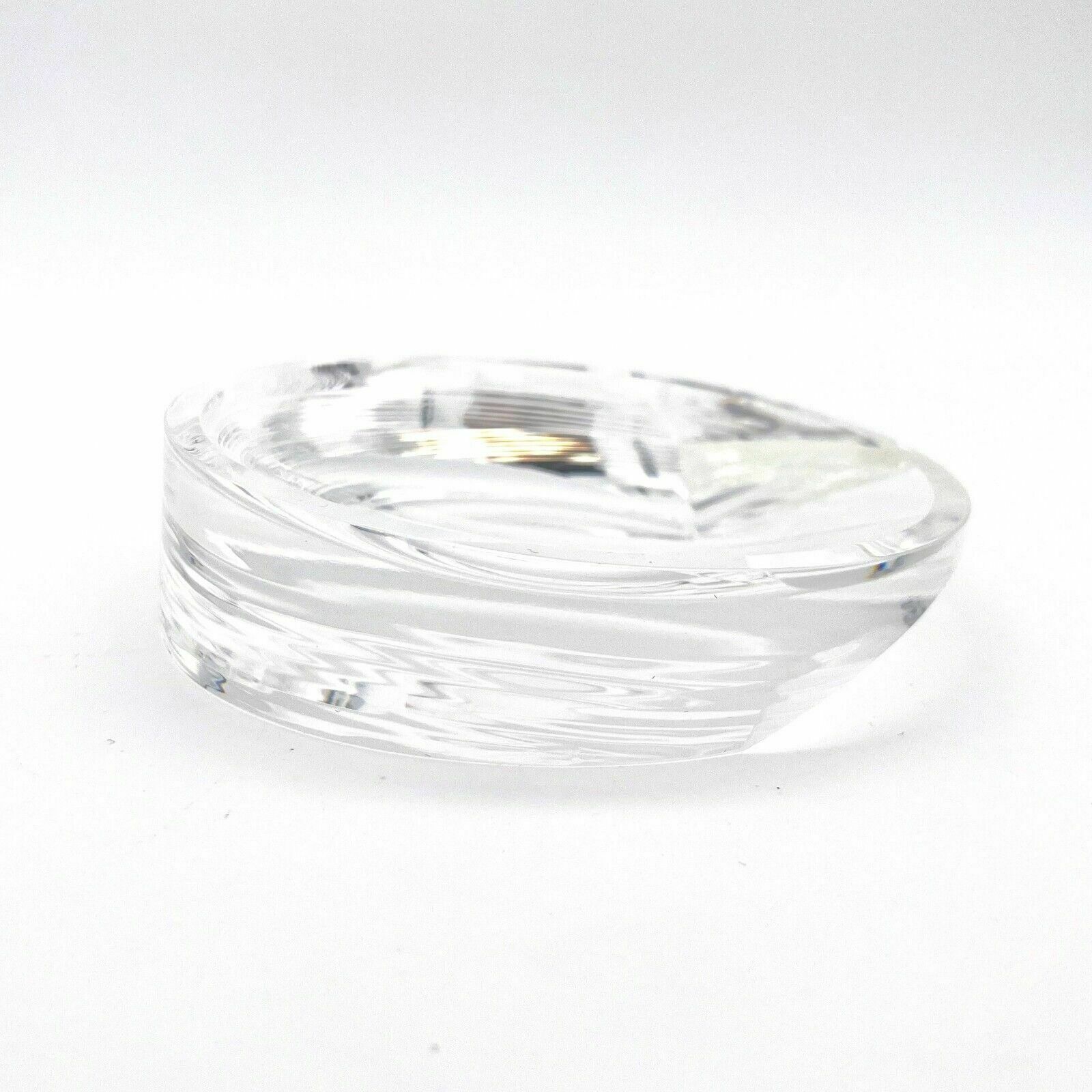 Crystal Design Ashtray   Contemporary Glassmaker Yan Zoritchak (Zoricak)   1991