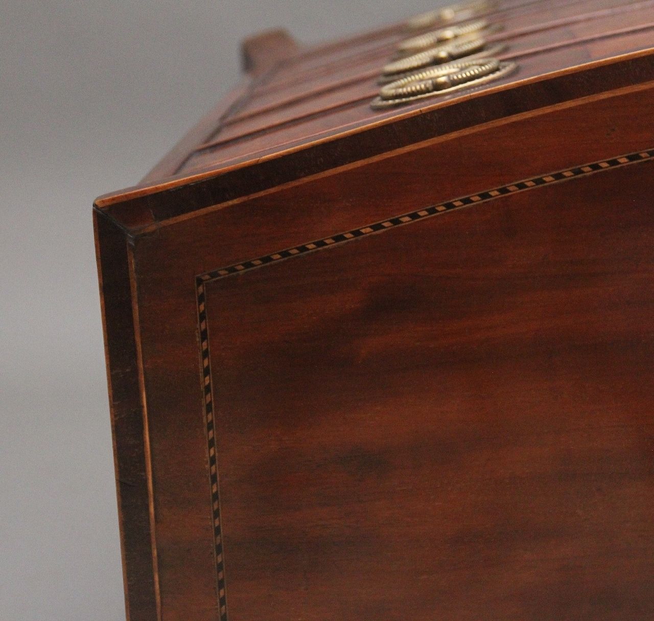 photo for sale 18th Century Inlaid Mahogany Chest