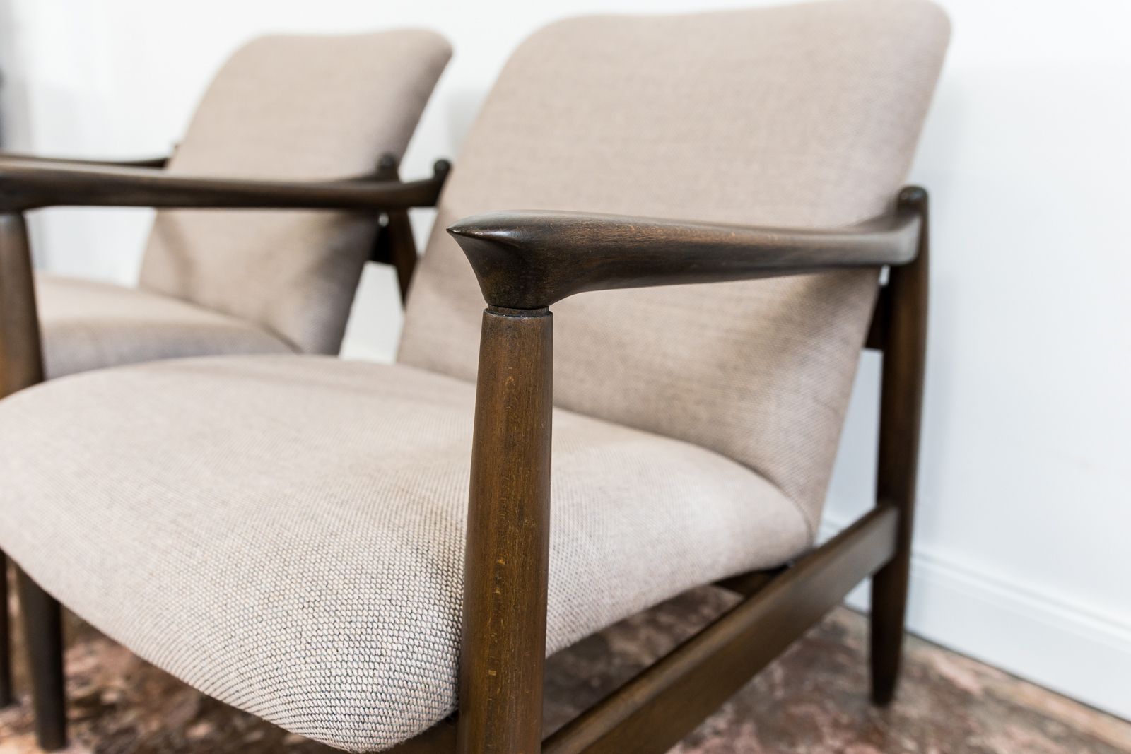 Kvadrat Customizable Armchairs By Edmund Homa, 1960s photo vinterior