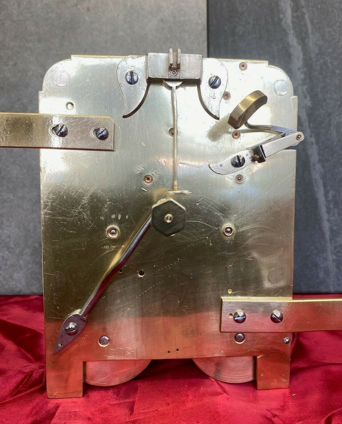 photo vintage Mahogany Regency Chamfer Top Bracket Clock
