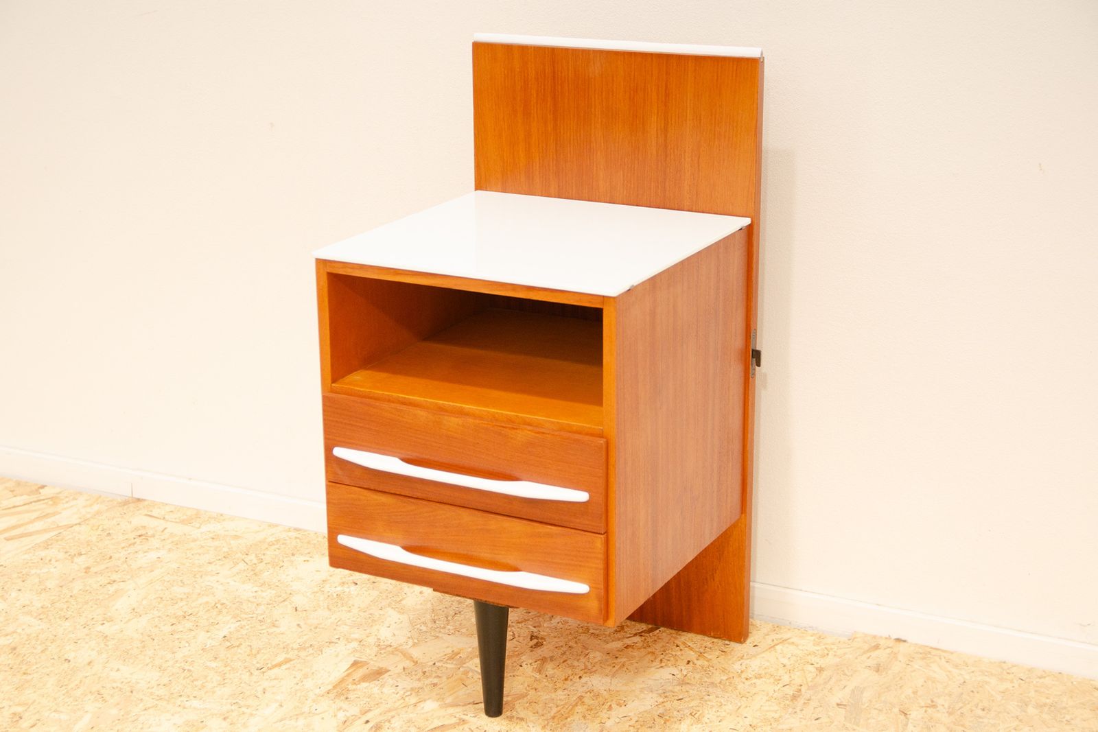 Fully Renovated Midcentury Nightstand By Mojmír Požár, 1960's, Czechoslovakia photo Furniture