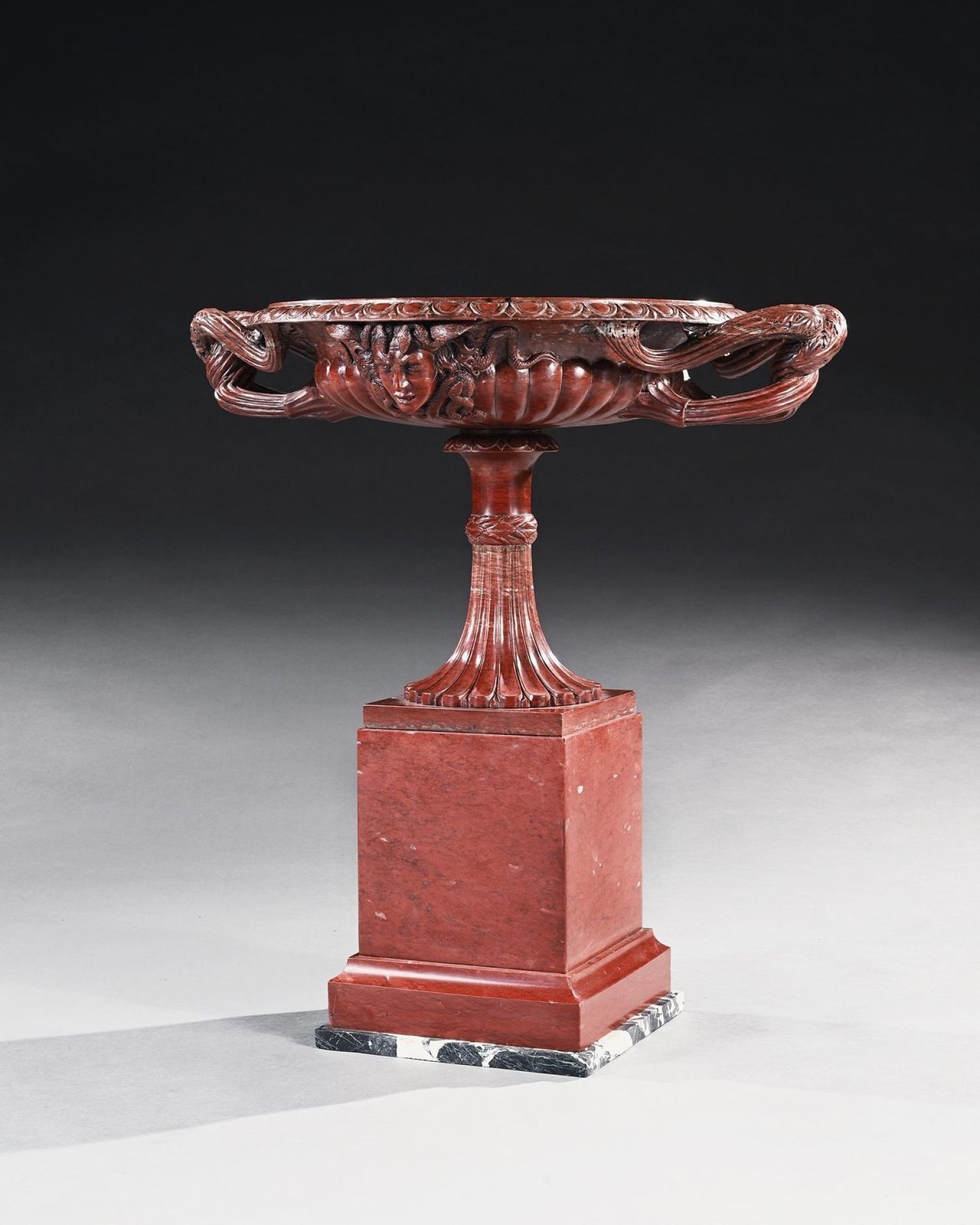 A Huge Italian Grand Tour Rosso Antico Marble Mug Attributed To Benedetto Boschetti Mid 19th Century photo for sale