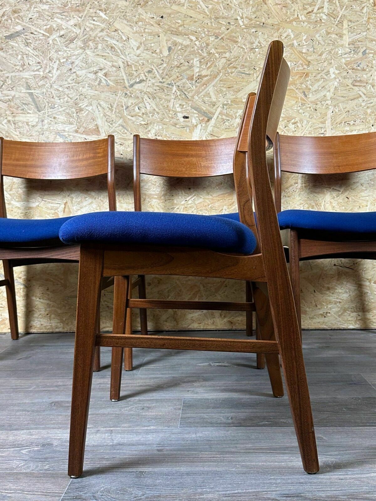 Furniture 4x 60s 70s Teak Chairs Dining Chair Danish Modern Design Denmark photo