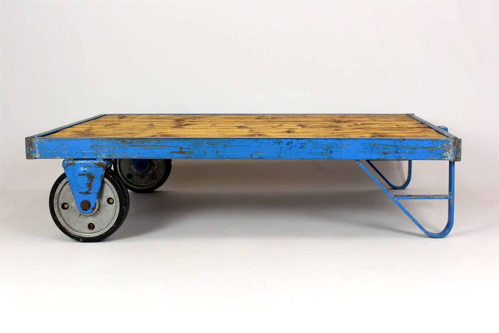 Industrial Coffee Table Cart, Czech Republic, 1950s photo vinterior