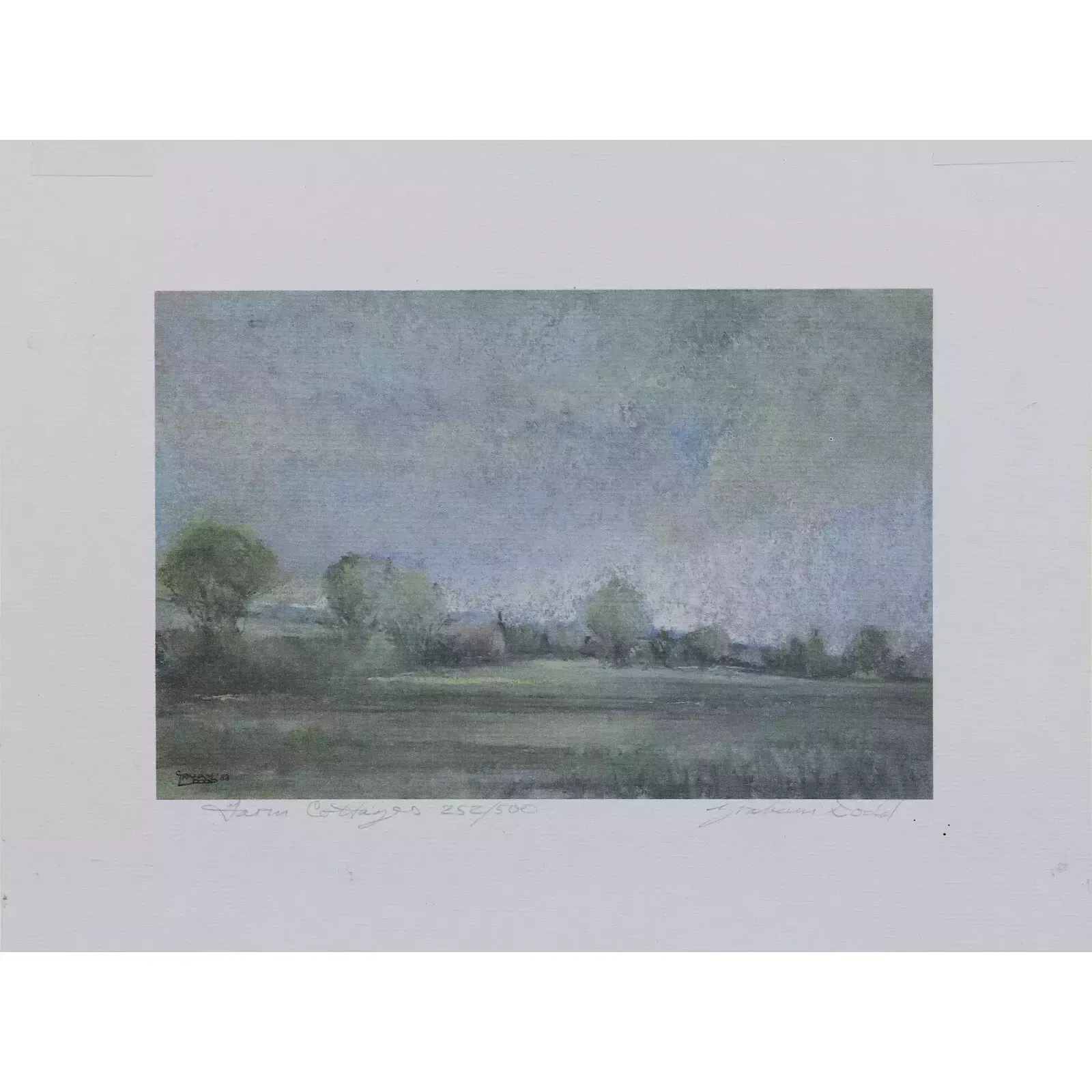 Limited Edition Signed Print By Graham Dodd. Farm Cottages