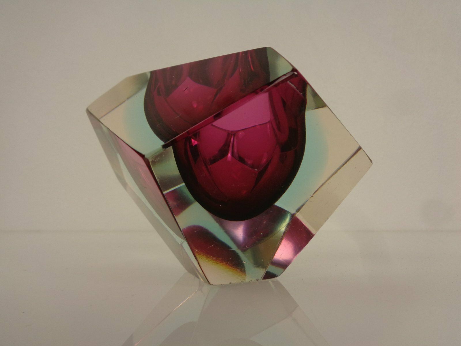 Italian Sommerso Murano Glass Ashtray By Flavio Poli, 1960s photo 193.0