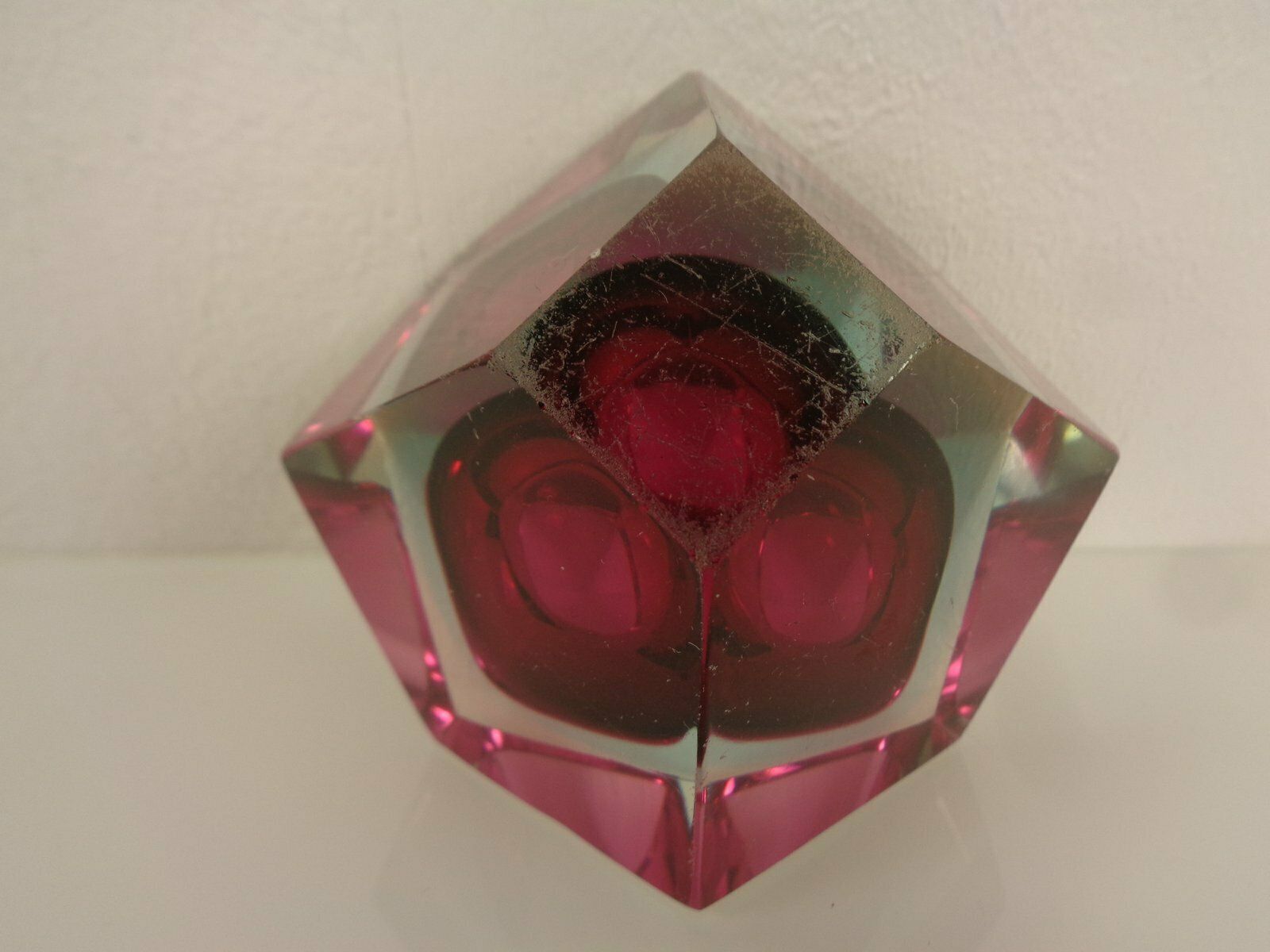 photo vinterior Italian Sommerso Murano Glass Ashtray By Flavio Poli, 1960s