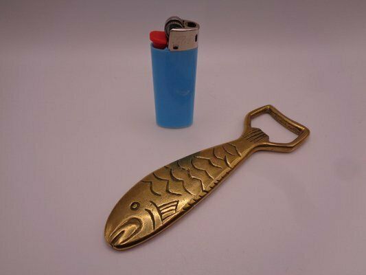 photo vinterior Brass Fish Bottle Opener By Svenskt Tenn, Sweden, 1950s