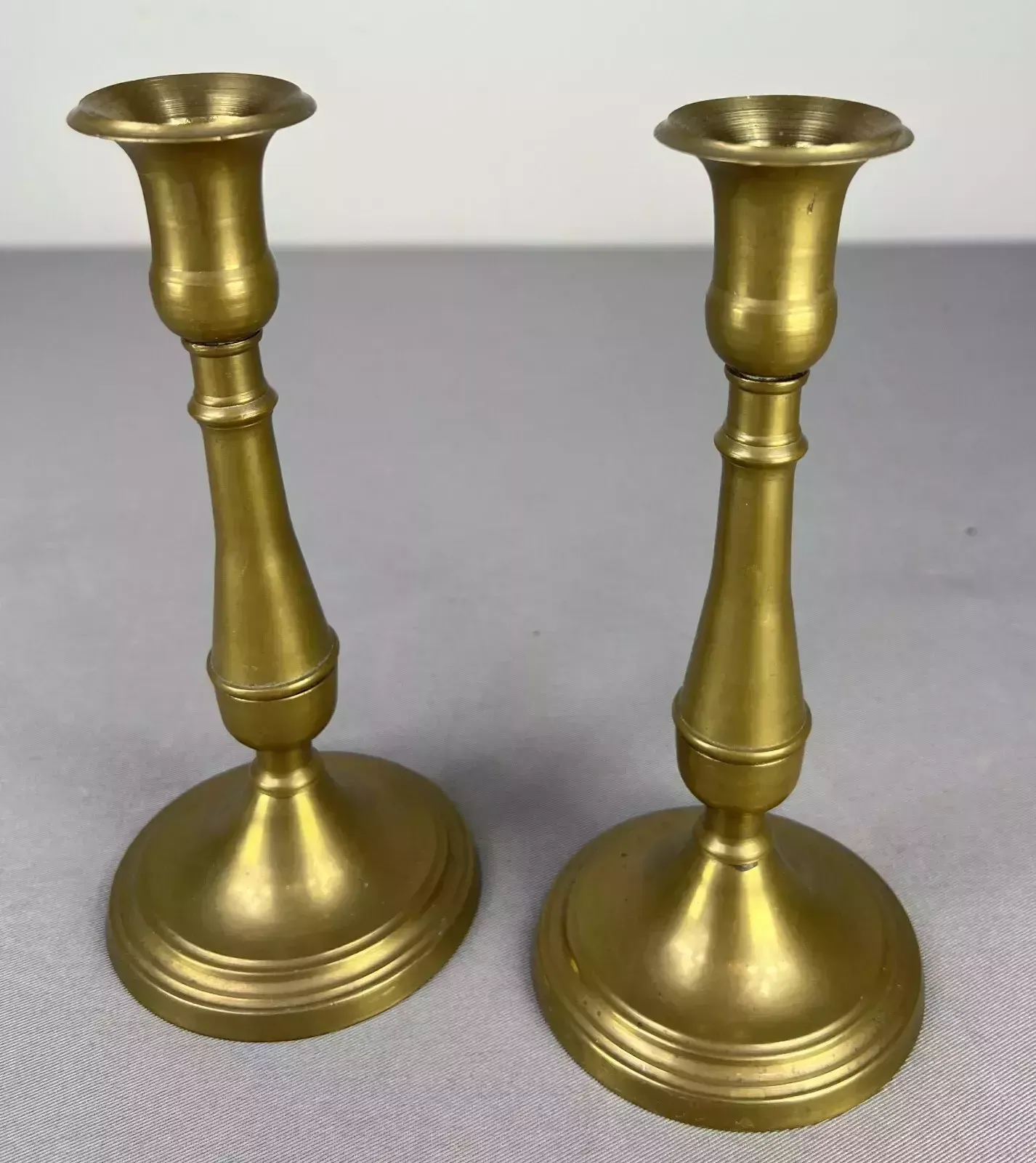 Amazing Pair Of French Vintage Candle Holders photo buy