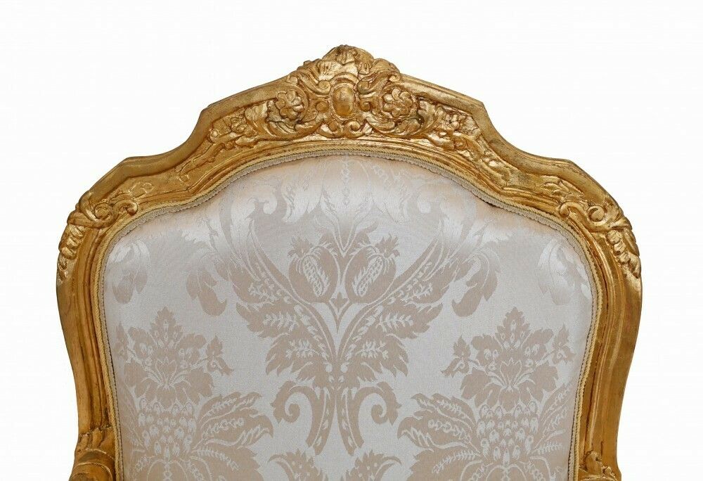 Pair French Gilt Arm Chairs   Louis XVI Seats photo Furniture
