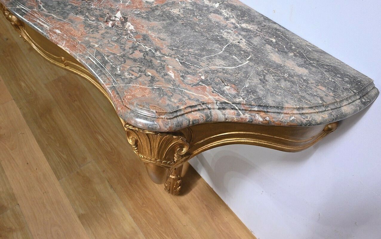 Important Louis XV Wall Console – Early 20th Century photo vinterior