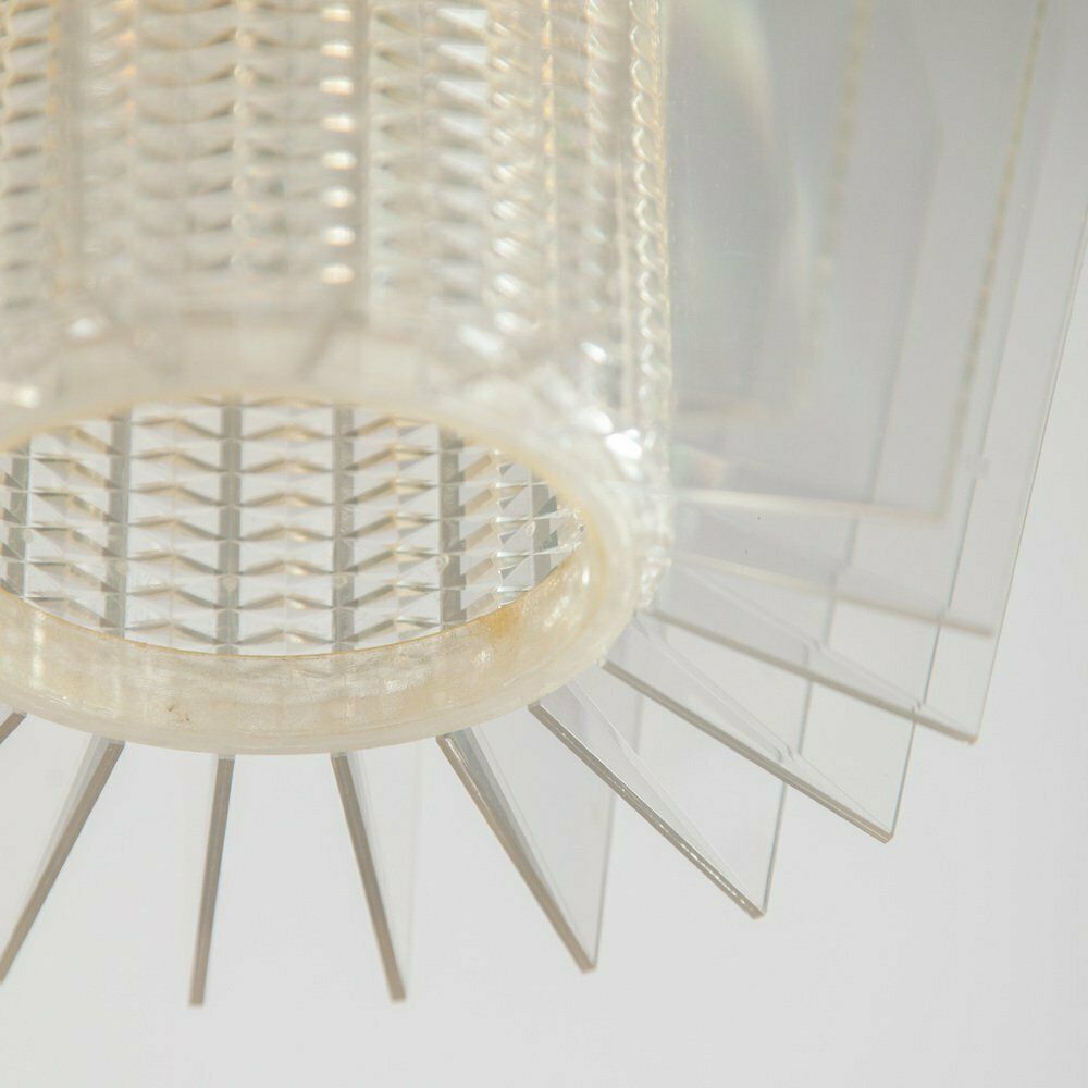 Vintage Space Age Acrylic Glass Pendant Lamps From Raak Amsterdam, 1960s, Set Of 2 photo buy