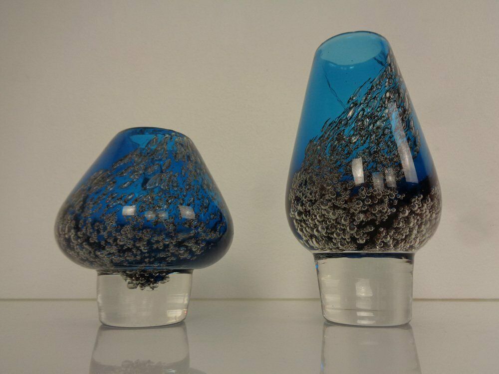 Florida Glass Vases By Heinrich Löffelhardt For Zwiesel, Germany, 1970s, Set Of 3 photo vinterior