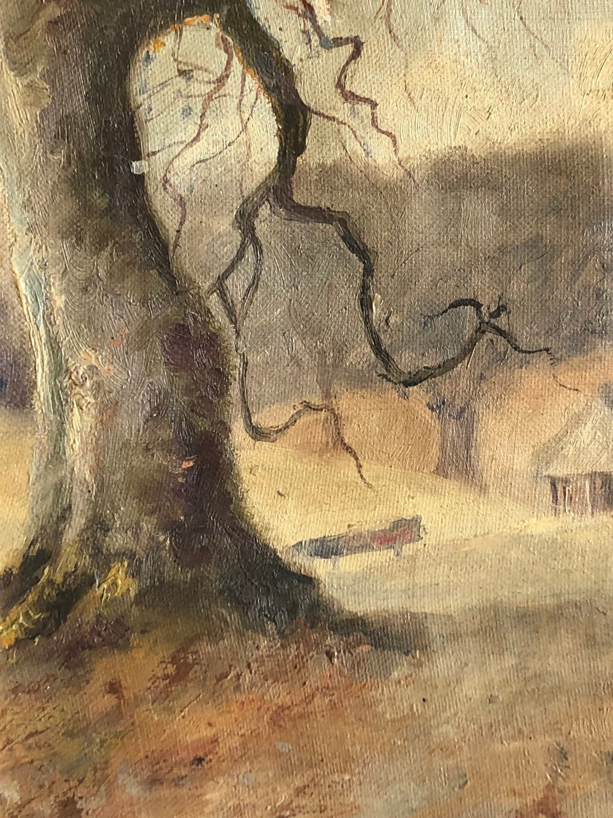 Ludvig Engmann (1868 1935) Oil On Canvas Landscape Painting From “Dyrehaven”   Exclusive Original Danish Art photo furniture
