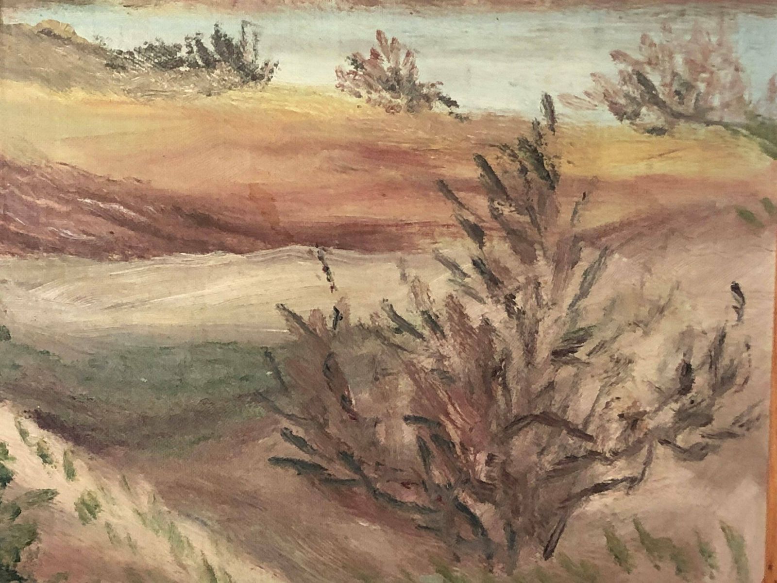 Original Danish 1950s Oil Painting By Richard Wiggers With Motive Of A Beautiful Landscape photo 229.0