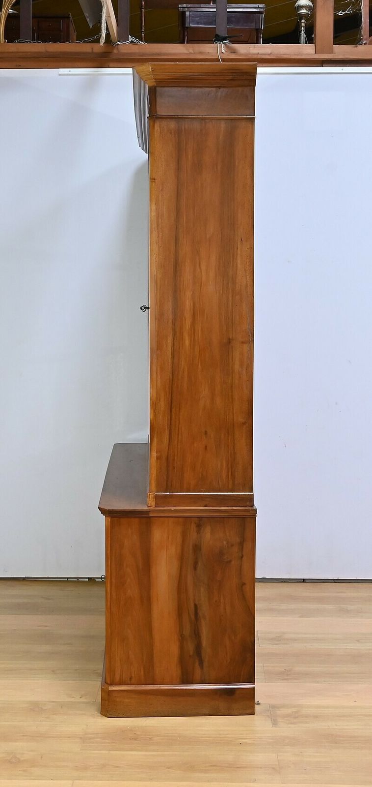 Furniture Two Body Bookcase In Solid Walnut – Late 19th Century photo