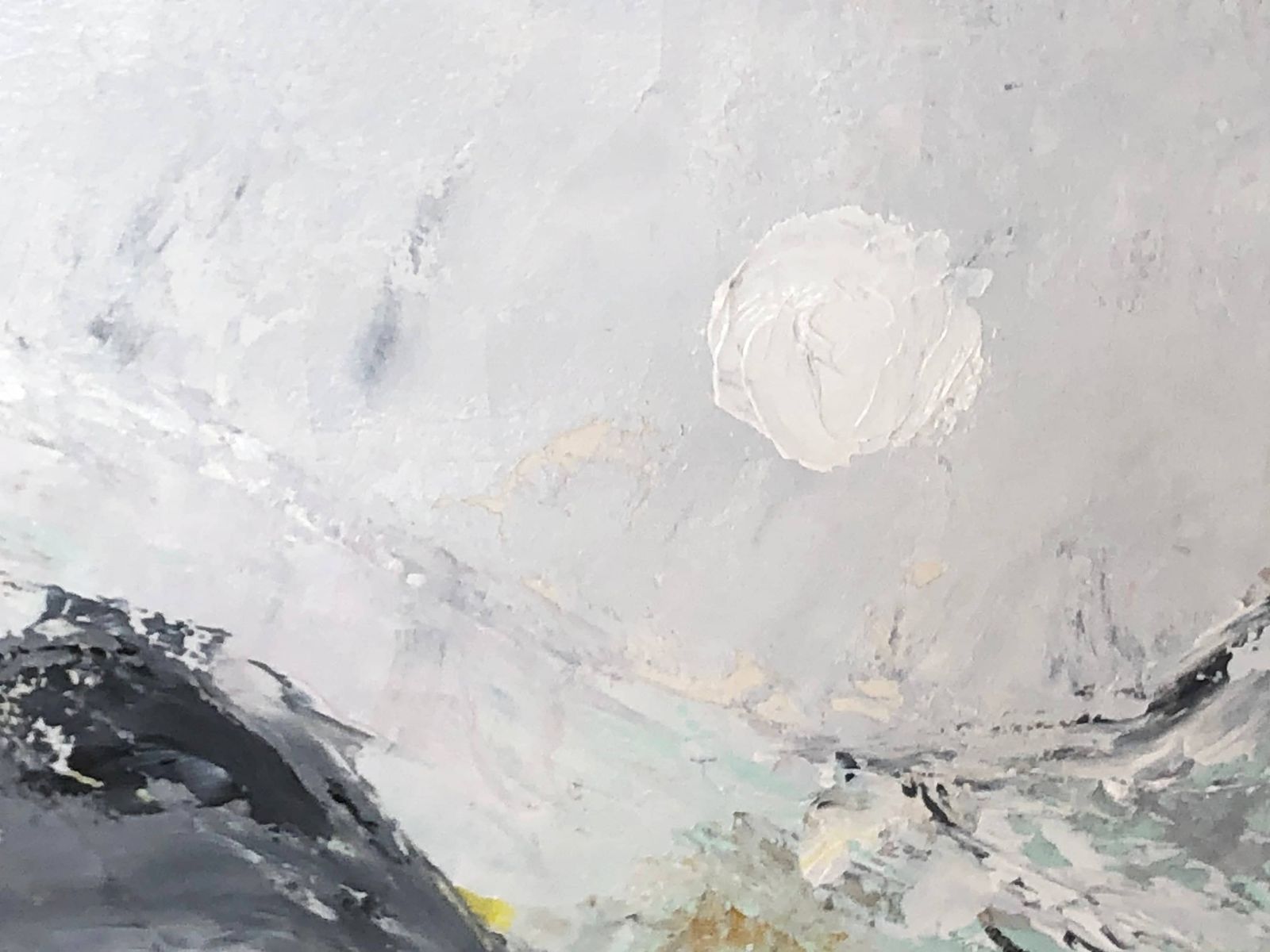 Bent Wedel Original 2002 Abstract Landscape Painting From Denmark With Motive From Vorupør photo furniture