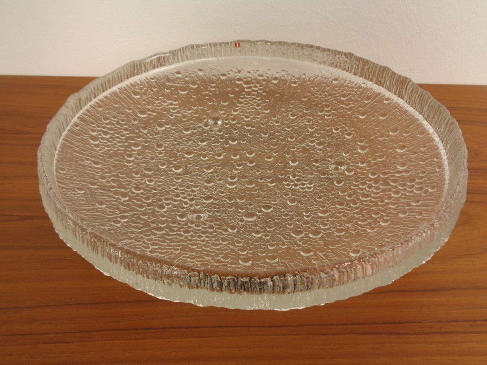 Large Glass Bowl By Tapio Wirkkala For Iittala, Finland, 1960s