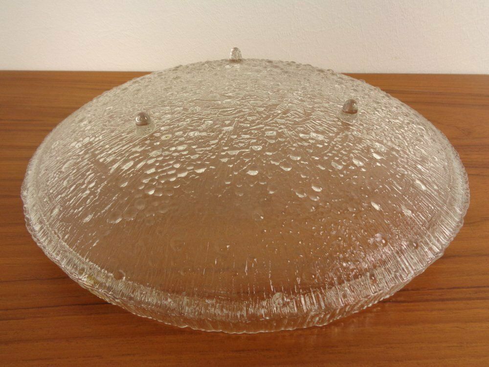 photo furniture Large Glass Bowl By Tapio Wirkkala For Iittala, Finland, 1960s