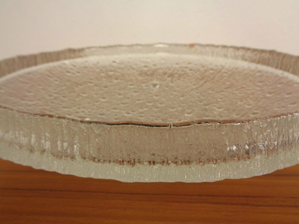 Home Decor Large Glass Bowl By Tapio Wirkkala For Iittala, Finland, 1960s photo
