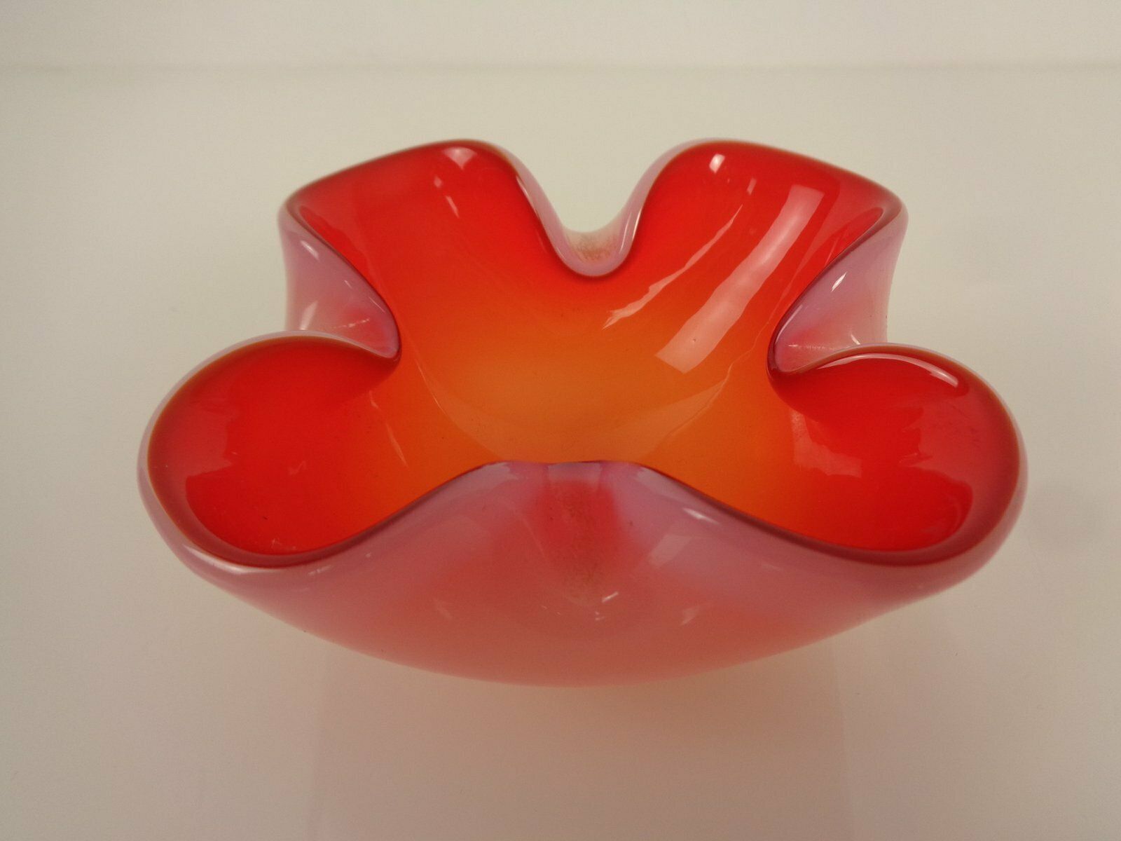 Sommerso Murano Glass Ashtray, Italy, 1960s