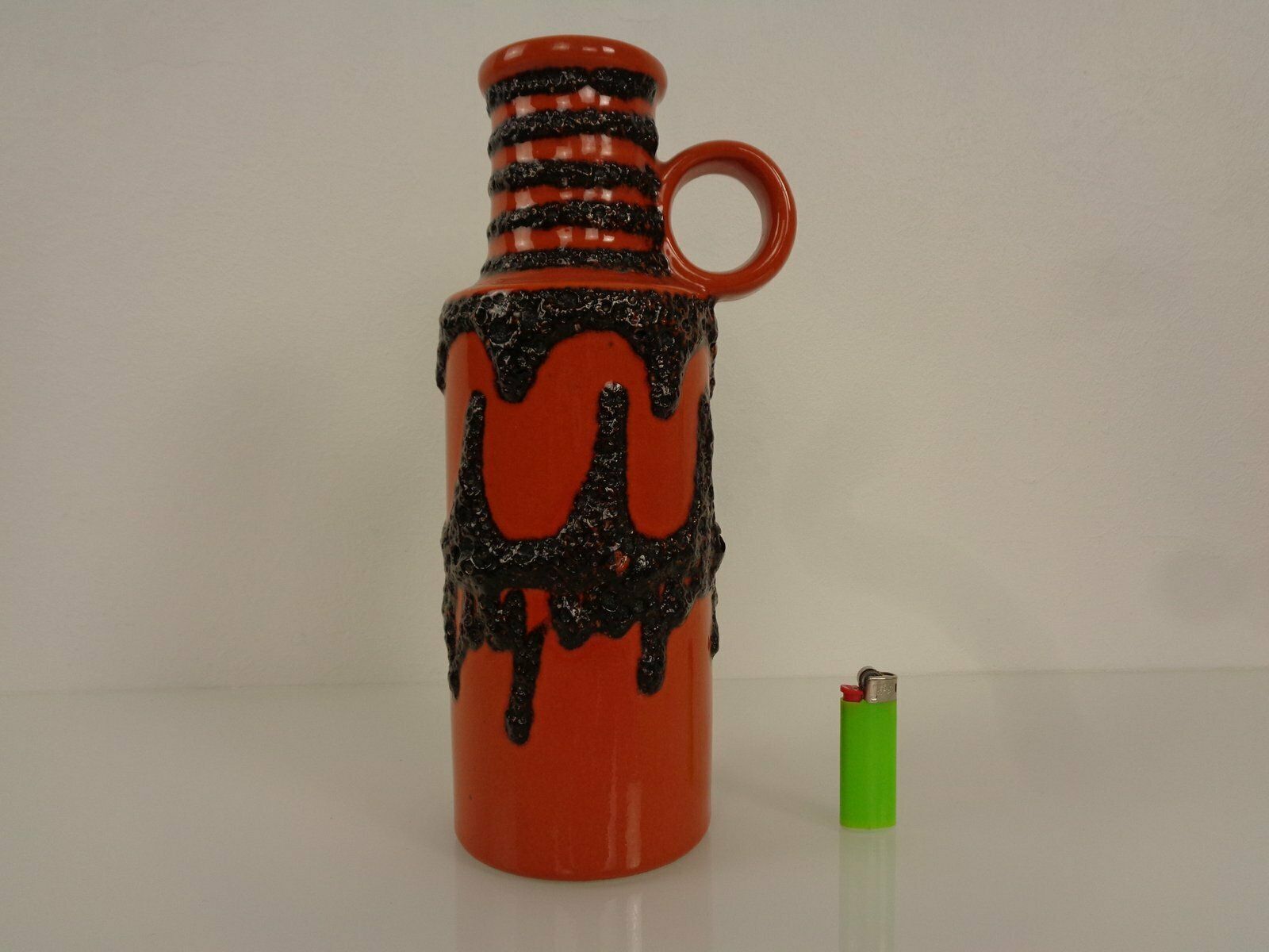 Large Glazed Lava Ceramic 401 28 Vase From Scheurich, 1970s photo furniture