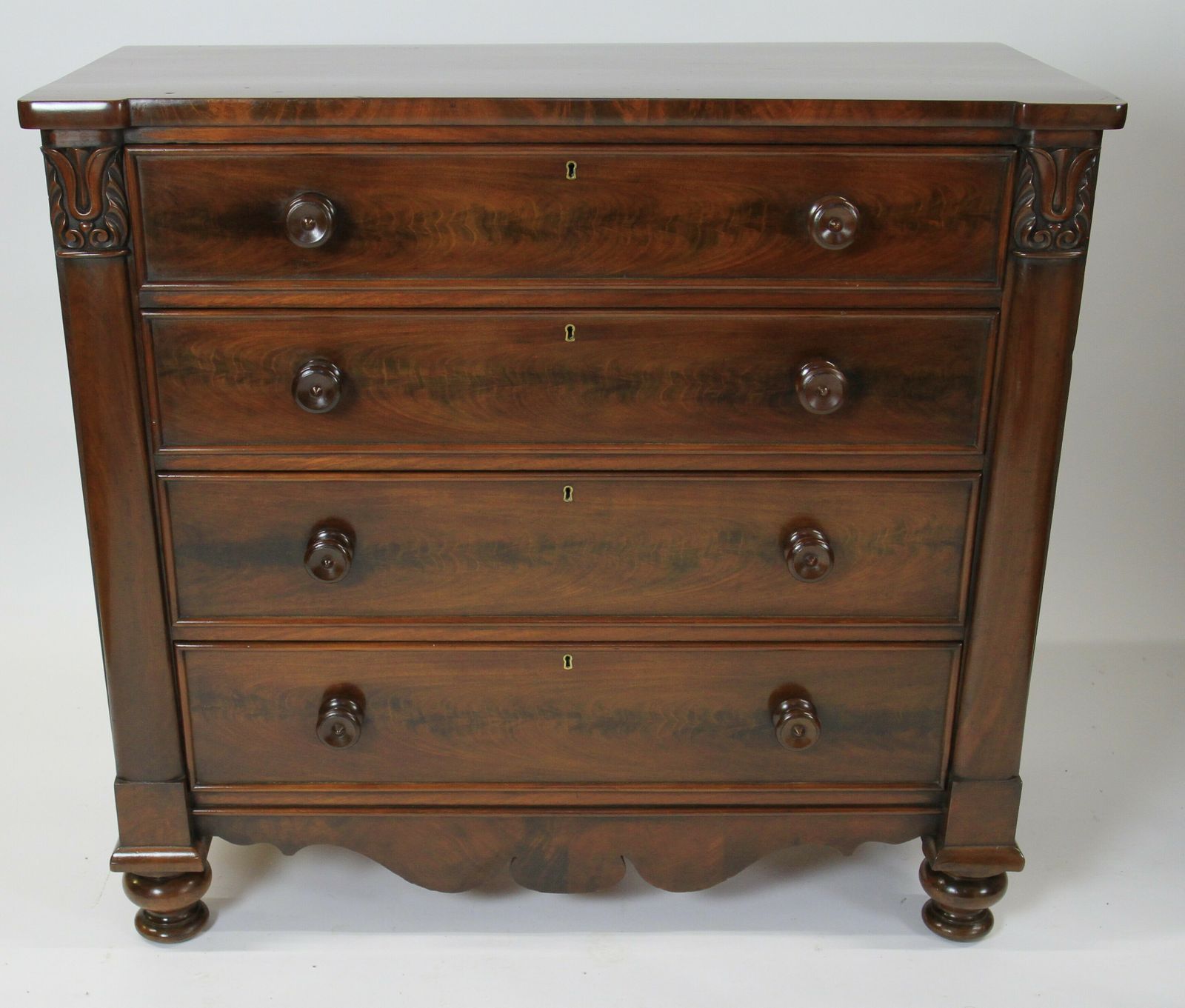 William 1v Period  Mahogany 4 Drawer Chest