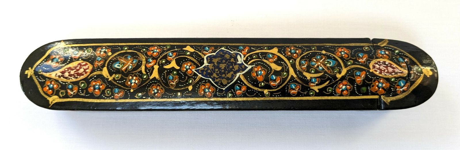 Antique Islamic Paper Mache Qalamdan Pen Case photo furniture