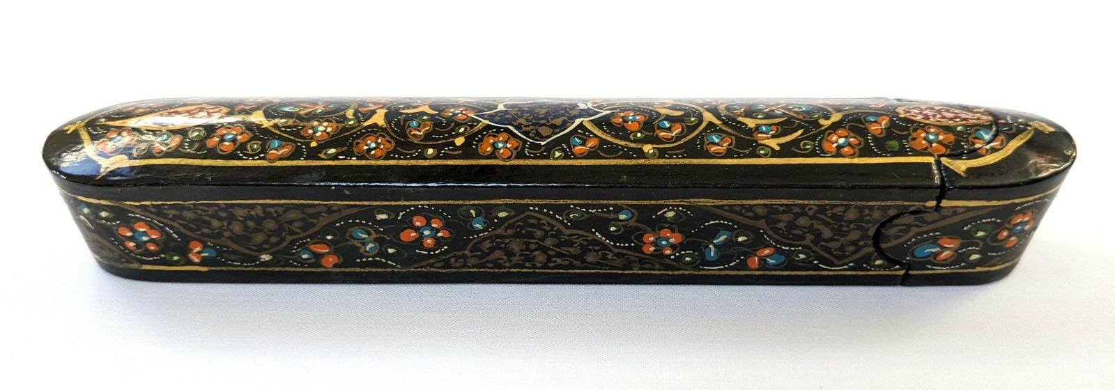 Antique Islamic Paper Mache Qalamdan Pen Case photo 350.0
