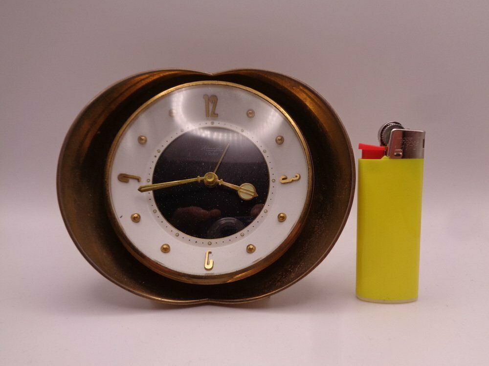 Brass 7 Rubis Alarm Clock From Kienzle International, Germany, 1950s photo furniture