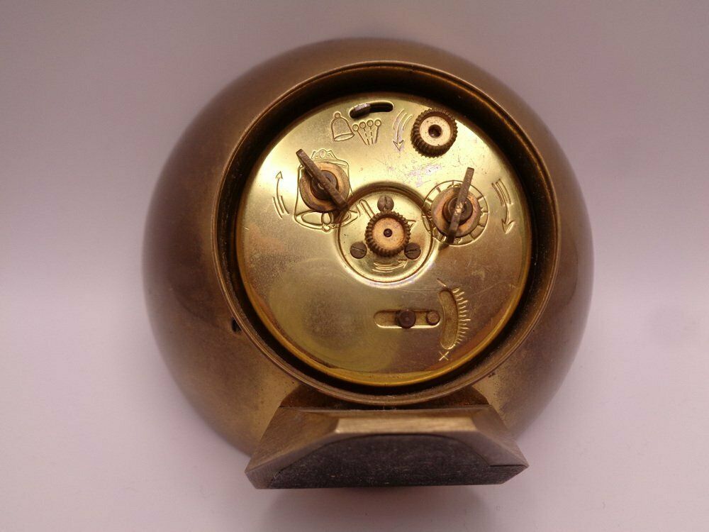photo vinterior Brass 7 Rubis Alarm Clock From Kienzle International, Germany, 1950s