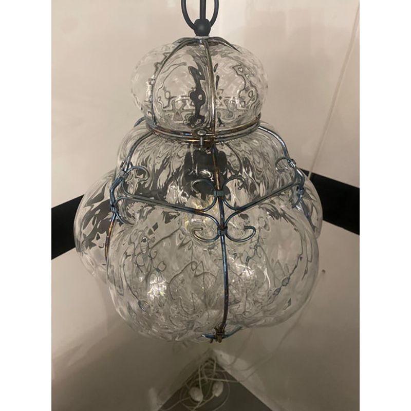 Italian Style Murano Glass Pendant In Transparent photo 3200.0